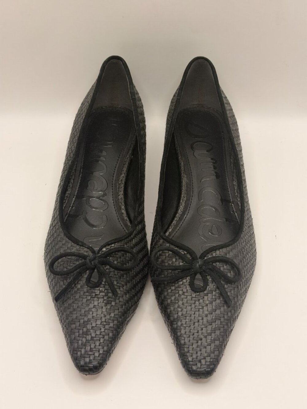 Sam Edelman Women's Esmira 2 Pointed Black Toe Ballet Flats Sz 8 M